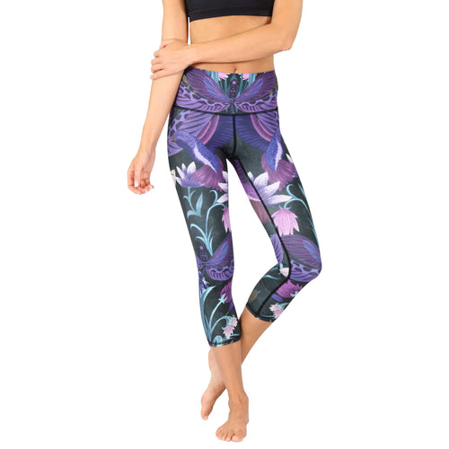 Leggings - Dragonfly Orchid Yoga Crops (Wholesale)